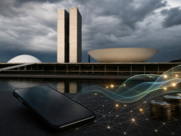 Congresso Nacional em Brasília associado à discussão sobre a proibição das apostas on-line no Brasil